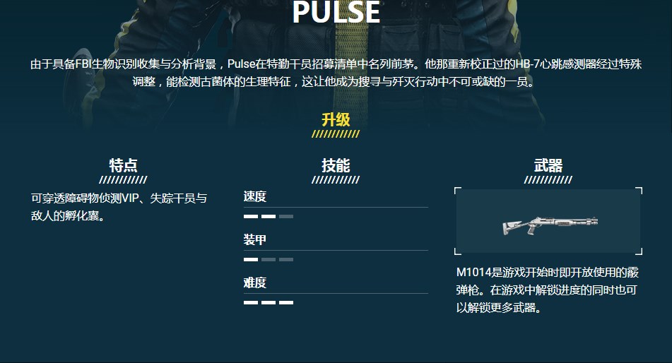 《彩虹六号：异种》PULSE干员介绍