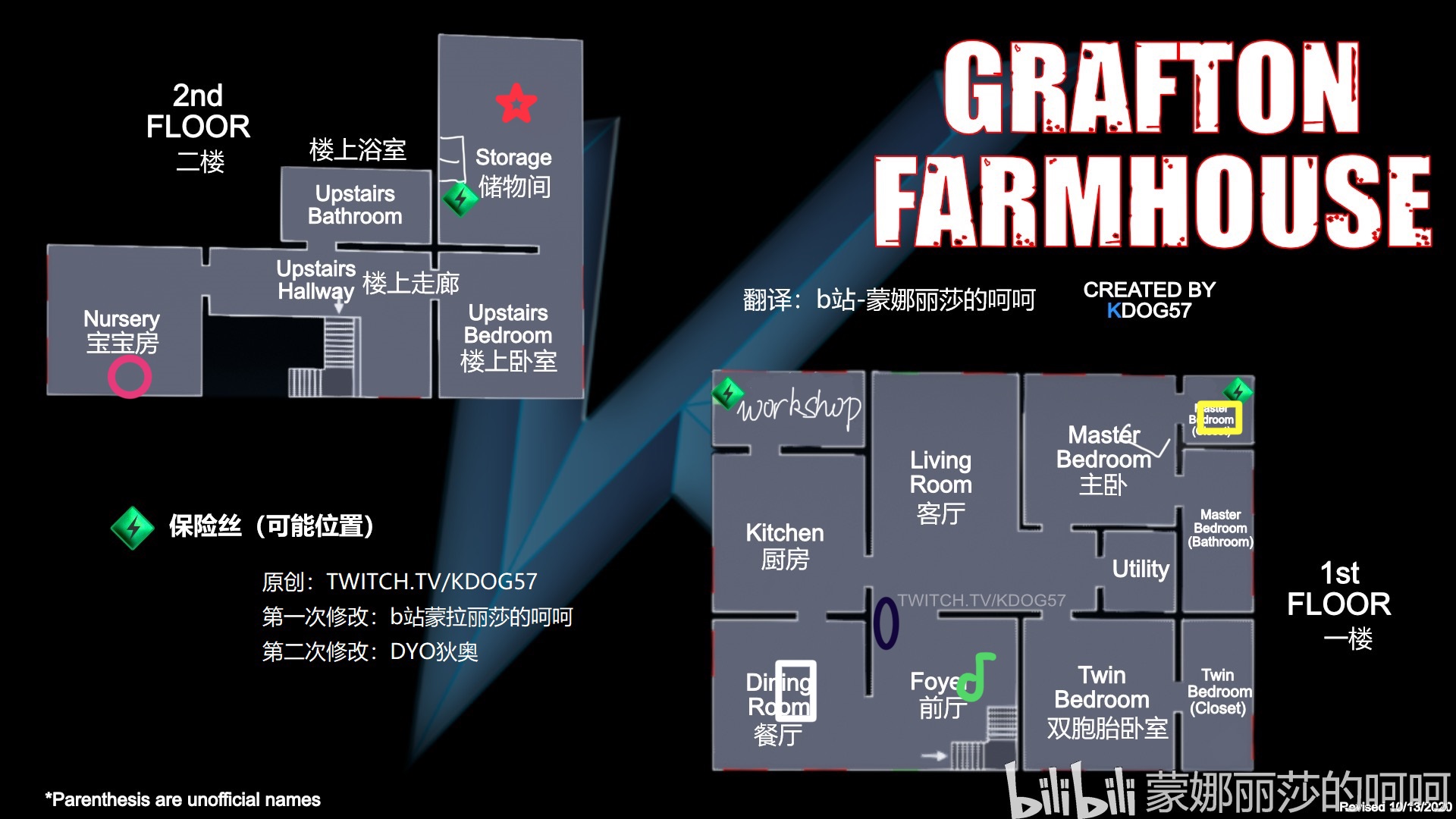 《恐鬼症》游戏地图分布详细分析