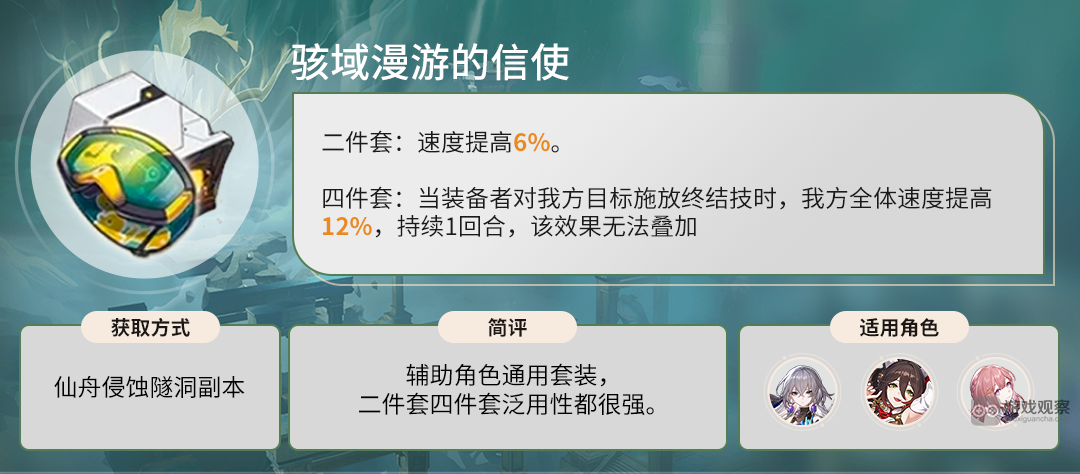 崩坏星穹铁道骇域漫游的信使适合角色一览