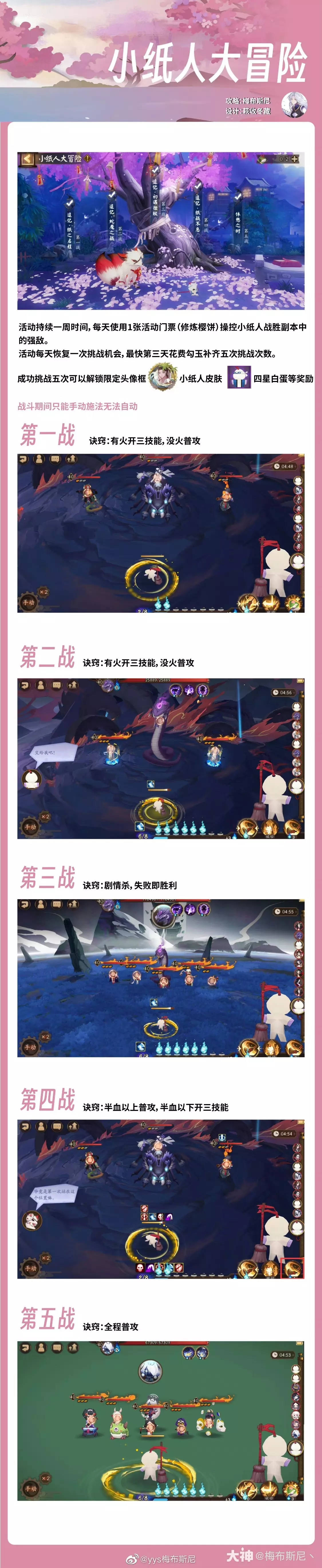 阴阳师小纸人大冒险活动玩法攻略