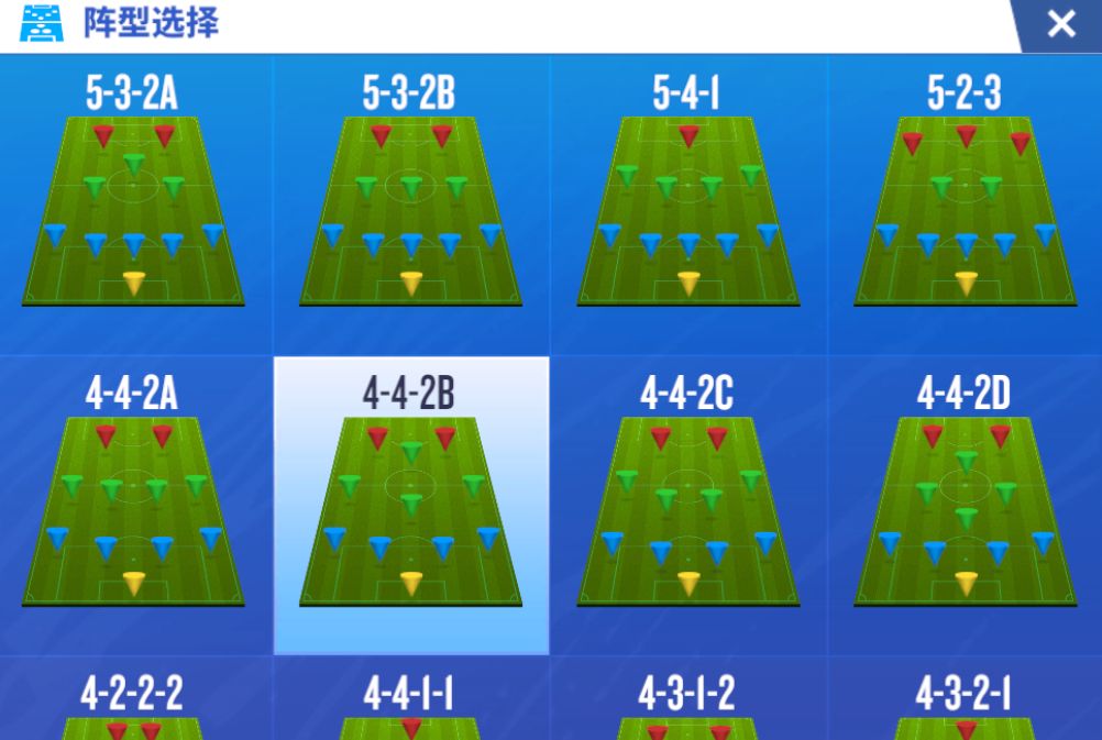 梦想足球阵型选择推荐
