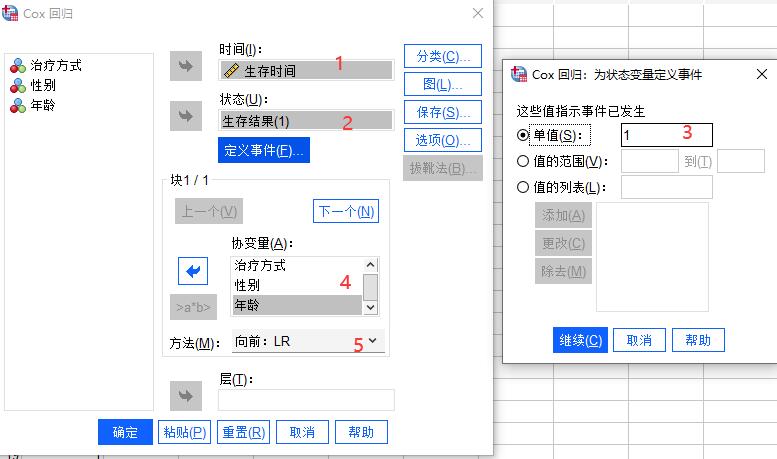 怎么使用SPSS的Cox回归模型探索多因素对生存期的影响？