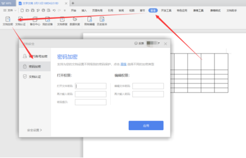 wps加密码怎么设置？