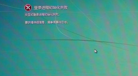 Win7旗舰版登录进程初始化失败如何解决？