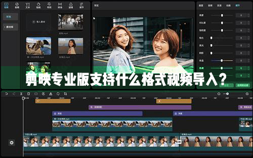 剪映Windows专业电脑版目前支持什么格式的视频导入？