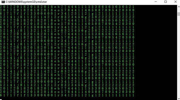 使用CMD命令怎么制作命令雨？