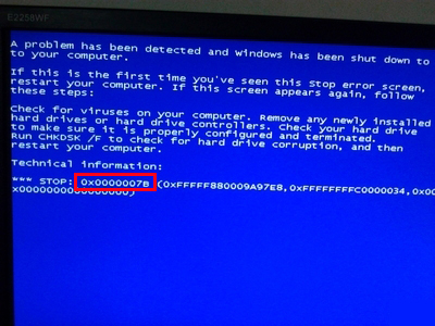bios设置怎么解决蓝屏代码0x000007B？