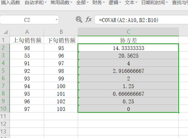 用Excel怎么计算协方差矩阵？