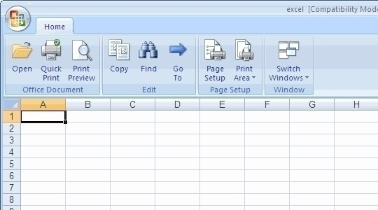 Microsoft Office Excel 2007 中文版软件截图（1）