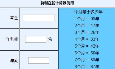 复利计算器 2015软件截图（1）