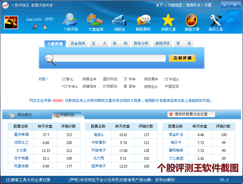 个股评测王 6.0软件截图（4）