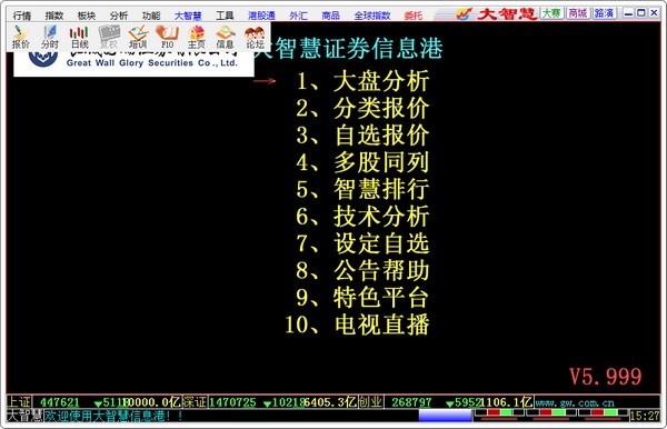 厦门证券大智慧 6.10软件截图（2）