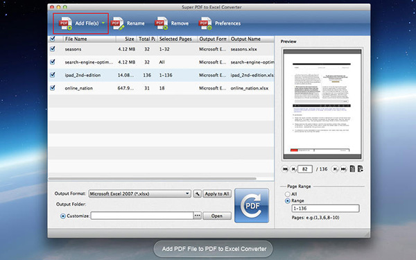 Super PDF to Excel Converter for Mac 3.1.25软件截图（4）