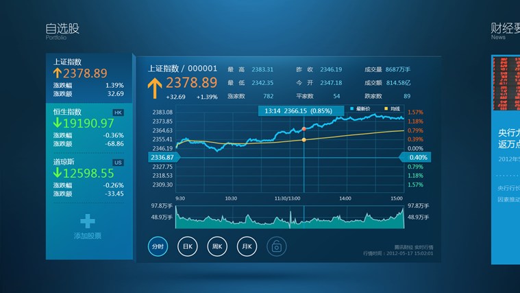 自选股Win8专版软件截图（7）