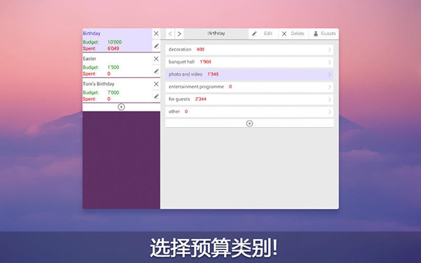 预算王 for Mac 1.0软件截图（2）