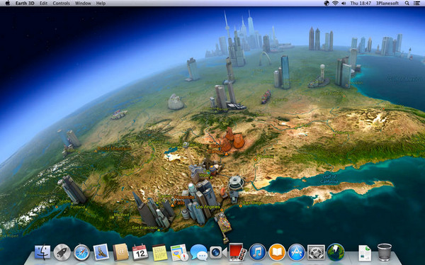 Earth 3D for Mac 4.0.1软件截图（1）