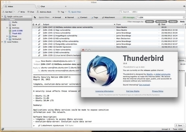 Thunderbird For Mac 45.7.1软件截图（1）