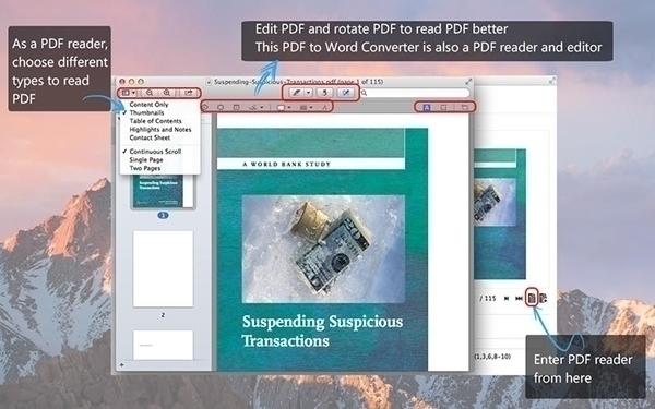 PDF to Word Converter For Mac 3.3.13软件截图（1）