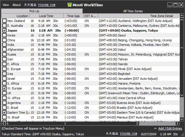 Moo0 WorldTime 1.02软件截图（4）