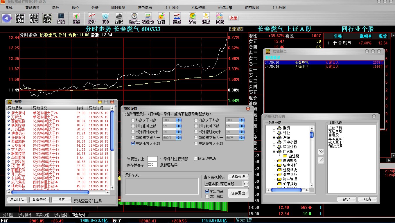 金股龙证券投资决策分析系统 10.0铂金版软件截图（6）