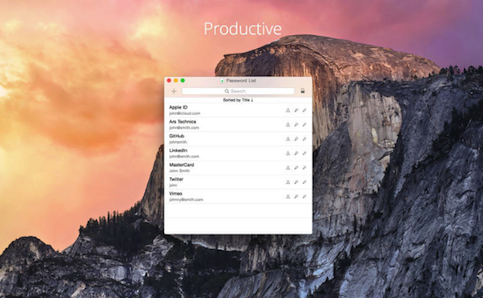 Password List For Mac 2.0软件截图（2）