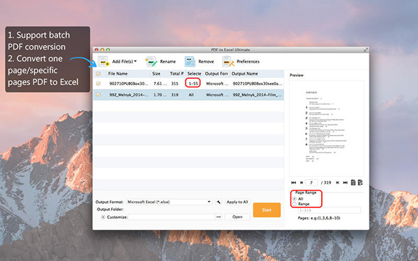 PDF to Excel Ultimate For Mac 1.0.29软件截图（1）