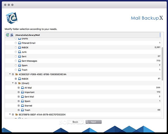 Mail Backup X For Mac 1.35软件截图（2）