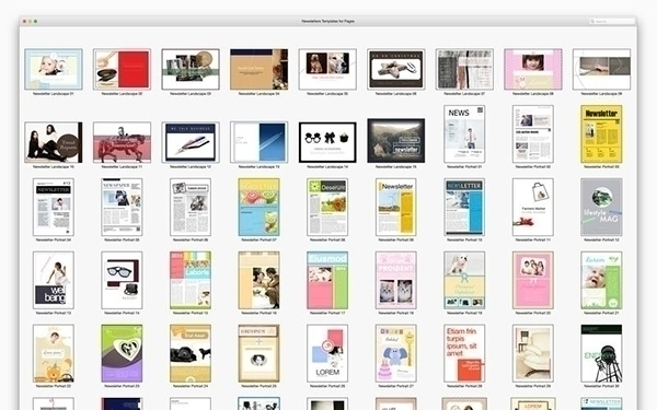 Newsletters Templates Pages For Mac 1.2软件截图（1）