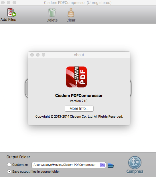 PDFCompressor For Mac 2.1.0软件截图（1）