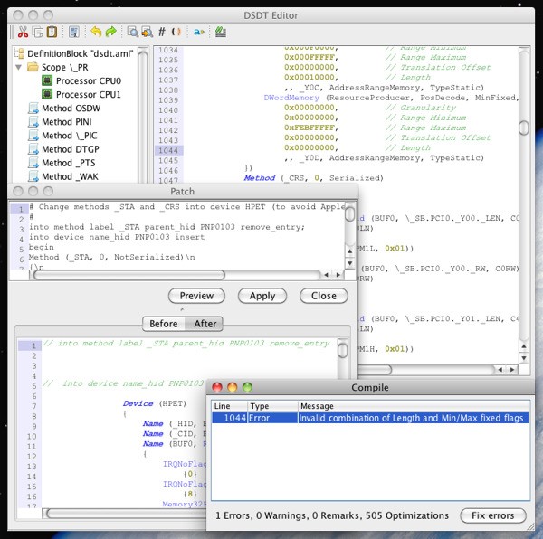 黑苹果DSDT编辑器DSDTEditor-Linux-Mac-Win 1.0 正式版软件截图（1）