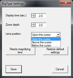 BigType放大镜软件 1.0软件截图（2）