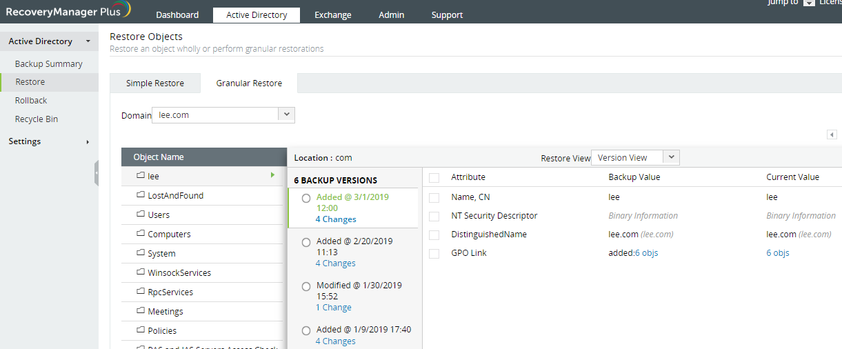 RecoveryManagerPlus 备份与恢复工具 5452评估版软件截图（3）