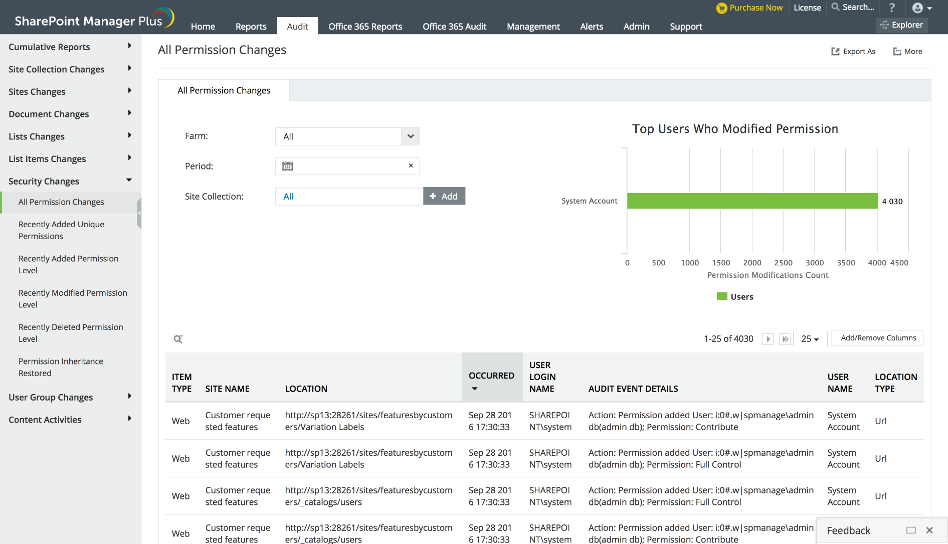 SharePoint Manager Plus 管理工具 4316评估版软件截图（3）