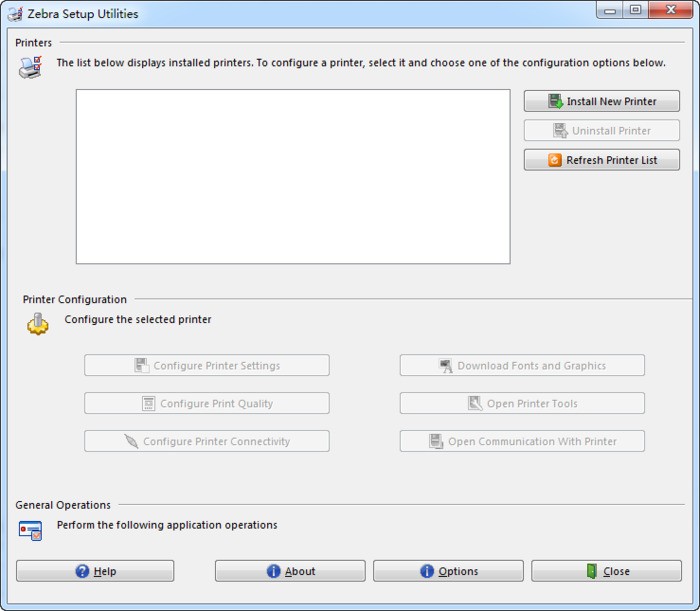 斑马打印机设置软件(Zebra Setup Utilities) 1.1.9.1137软件截图（1）