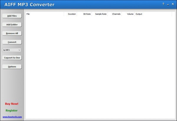 AIFF MP3 Converter(AIFF转MP3工具) 3.3软件截图（1）