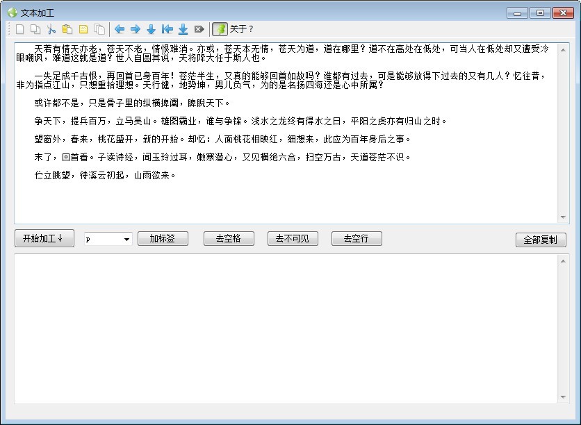 文本加工软件 1.0软件截图（1）