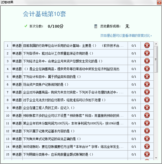 小霞会计从业题库 A2.02软件截图（5）