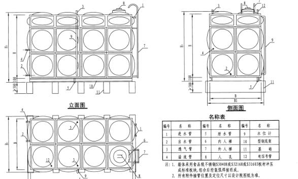 12s101矩形给水箱图集软件截图（2）