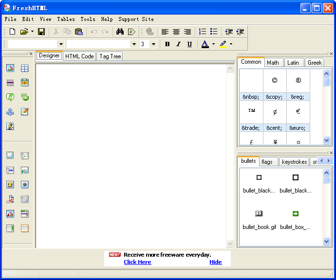 FreshHTML(可视化html编辑器) 3.65软件截图（1）