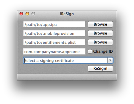 IReSign重签名 For Mac 1.4软件截图（3）