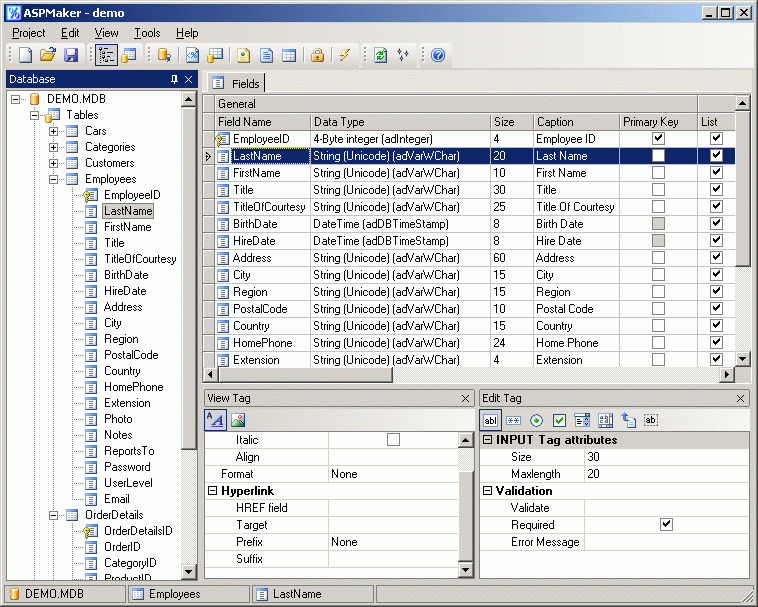 ASPMaker 2018.0.5软件截图（1）