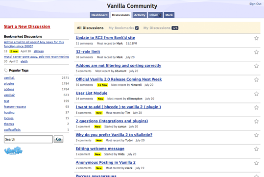 Vanilla开源论坛 1.1.5软件截图（1）