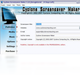 cyclone screensaver maker 4.10软件截图（1）