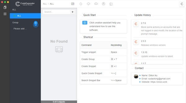 CodeExpander代码片段管理软件 2.7.9软件截图（1）