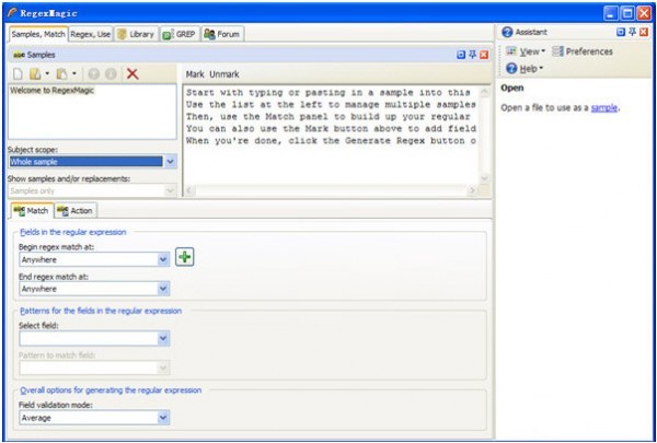 RegexMagic正则表达式测工具 2.2.0软件截图（2）