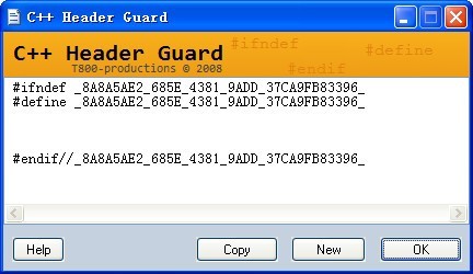 C++头文件保护符(C++ Header Guard) 1.07软件截图（1）