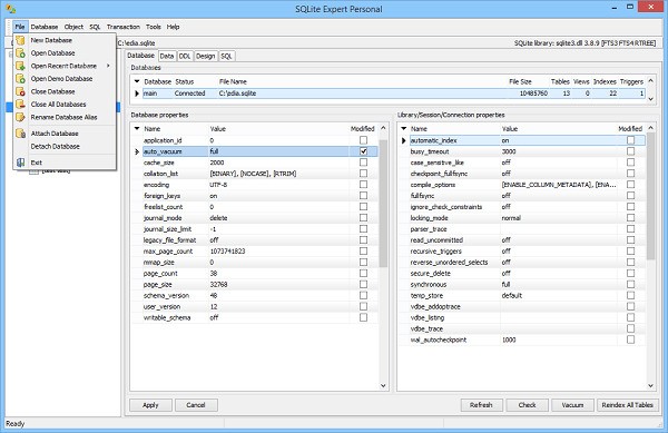 SQLite Expert Professional(SQLite管理工具) 5.3.4软件截图（1）