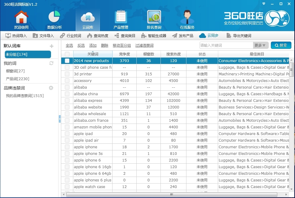 360旺店国际版 1.2.6软件截图（3）