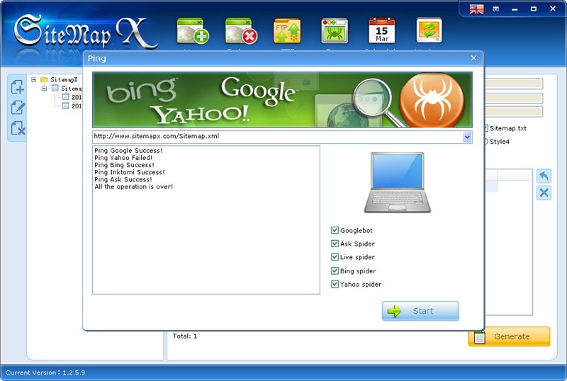 SitemapX 1.2.2软件截图（2）
