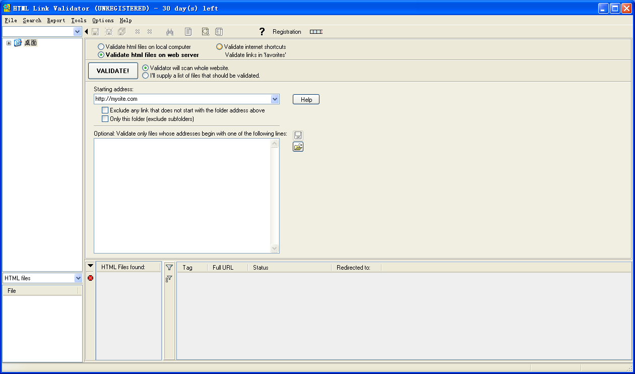 HTML Link Validator 4.51英文版软件截图（1）